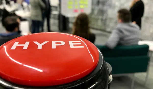 SPARK Business Works culture -- the HYPE button.