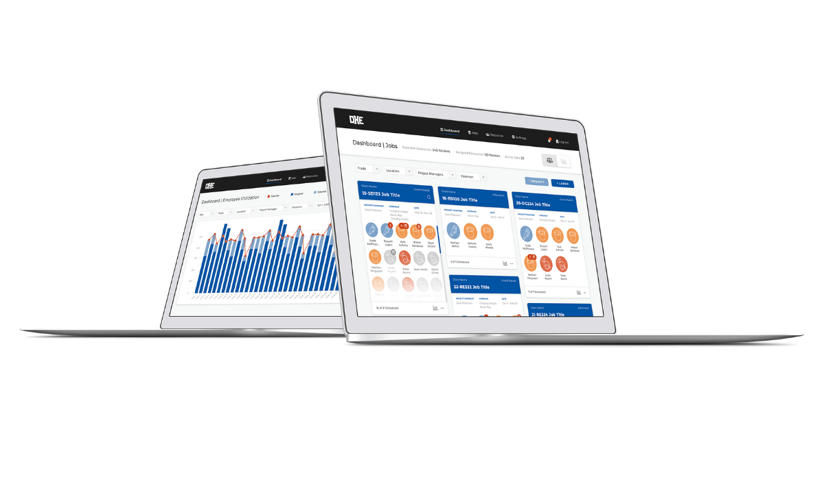 Custom business dashboards for DHE Plumbing & Mechanical