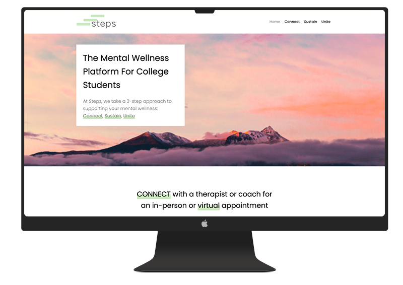 Custom website design for Steps Wellness created by SPARK