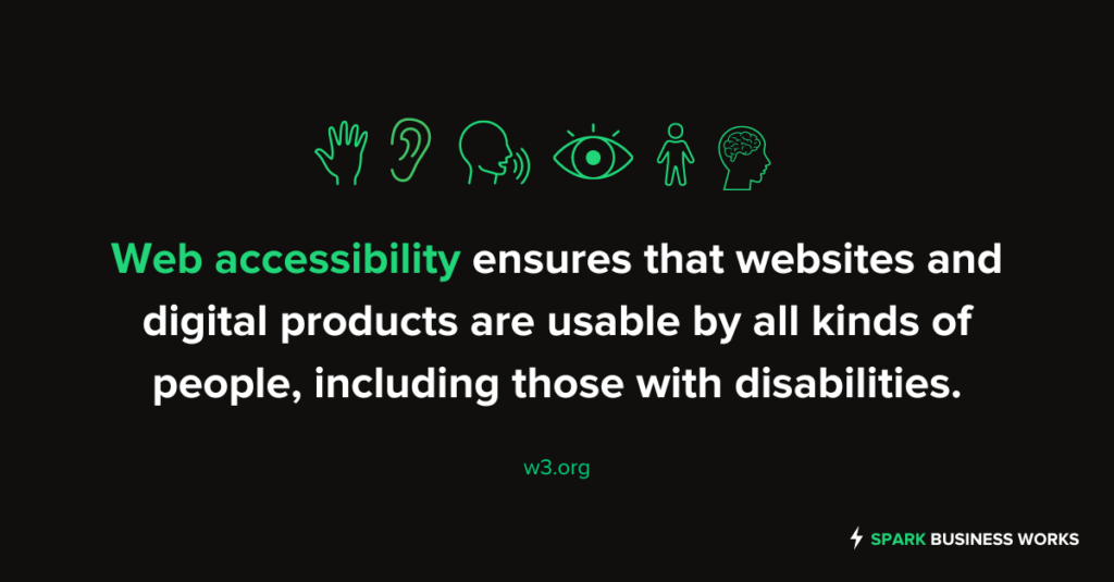 Web Accessibility: A Guide to Creating Inclusive Digital Experiences 1 text definition of web accessiblity