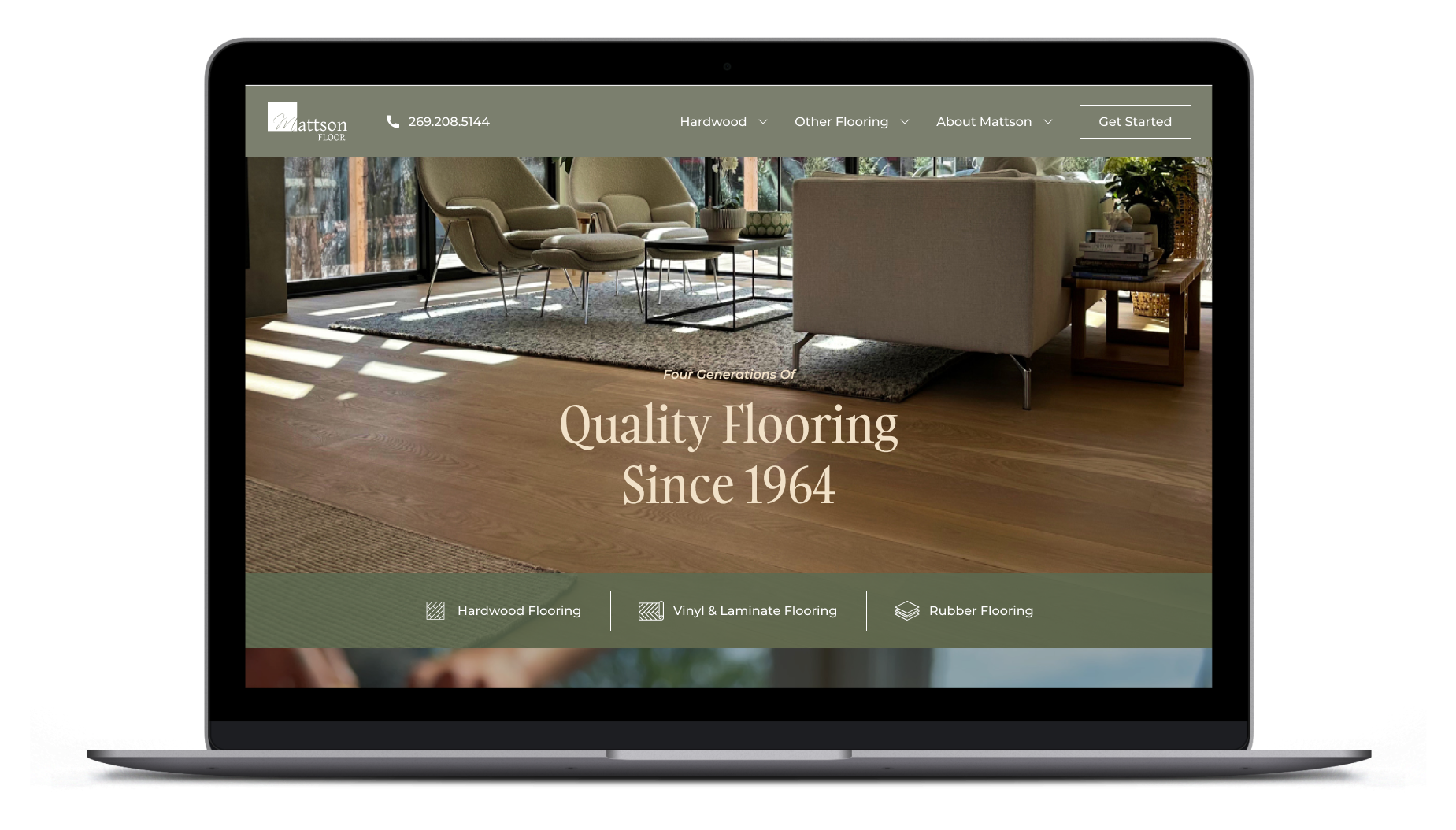 Mattson Floor Website Rebuild by SPARK Desktop