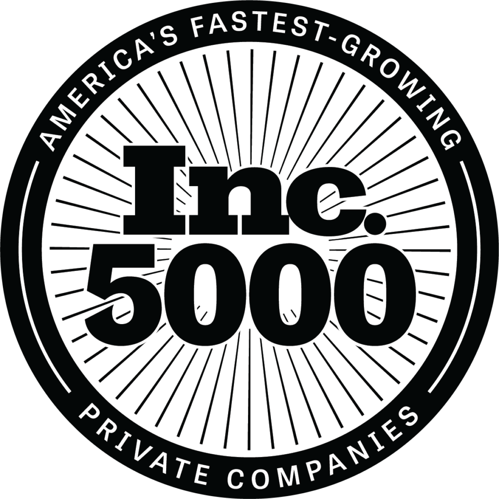 Inc. 5000 Black Stacked Medallion Logo