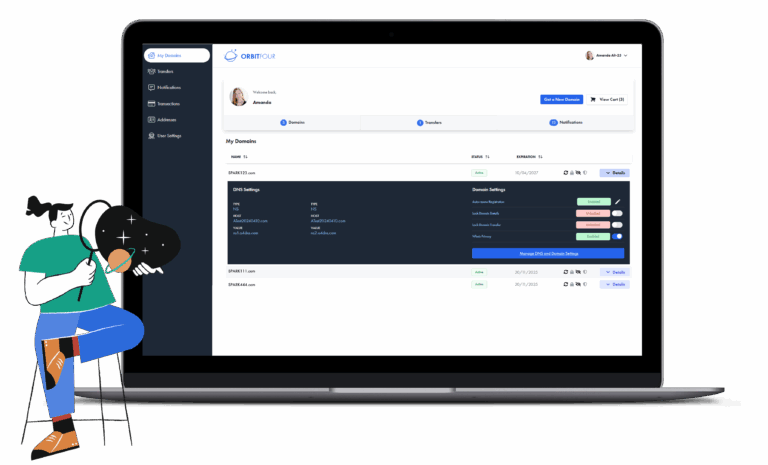 OrbitFour Manage Domains